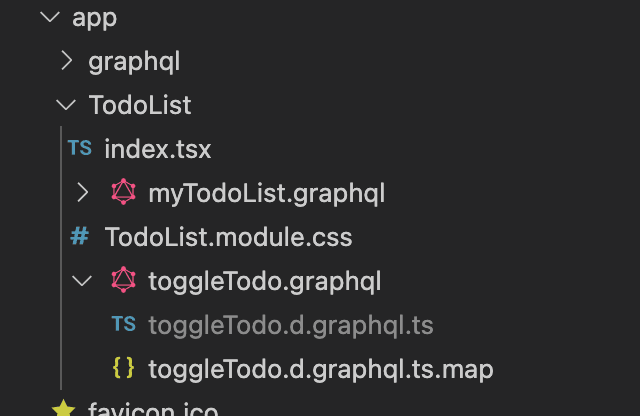 Screenshot of VSCode file nesting feature